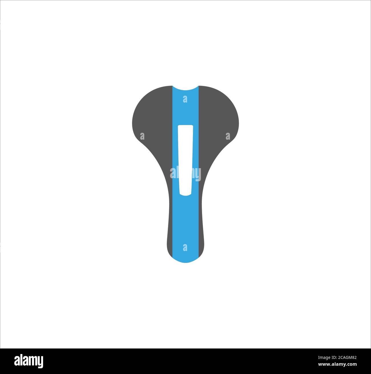 Illustration of a bicycle seat isolated on a white background Stock