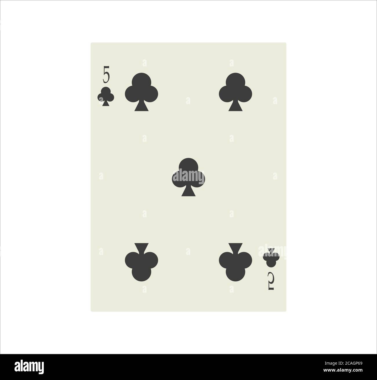 Five clubs playing card hi-res stock photography and images - Alamy