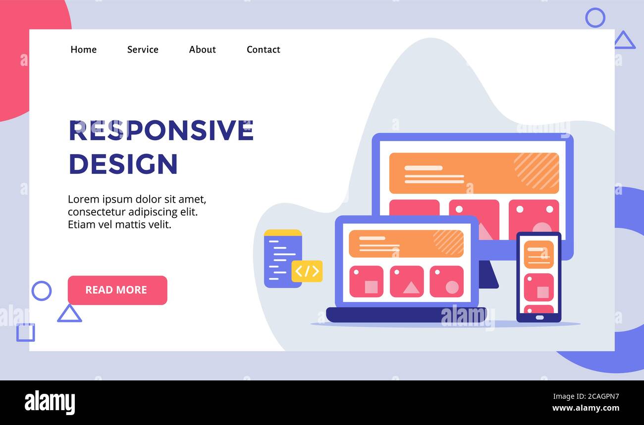 Responsive design concept campaign for web website home homepage Responsive design concept campaign for web website home homepage