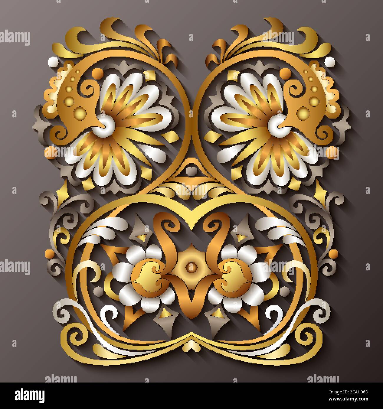 Vector ornamental nature vintage illustration Stock Vector Image & Art ...