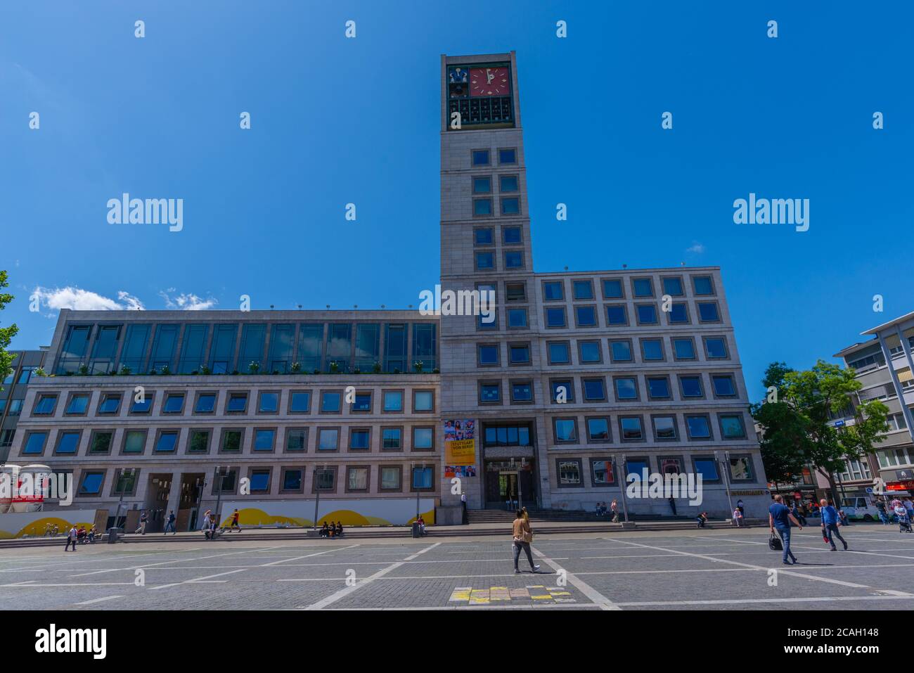 Marktplatz or Market Square in the city centre, Stuttgart, Federal State Baden-Württemberg, South Germany, Central Europe Stock Photo