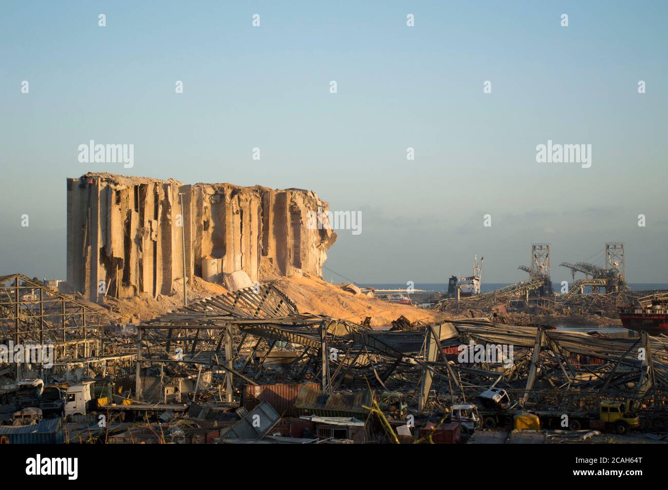 Beirut, Lebanon,6th of August, 2020. Aftermath of Beirut explosion ...