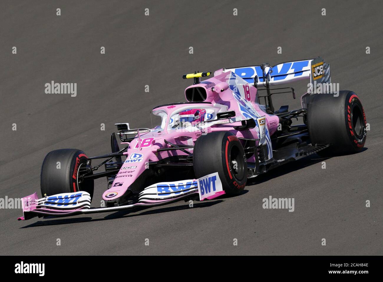 Lance Stroll Racing Point-BWT Mercedes. F1 Pink Car number