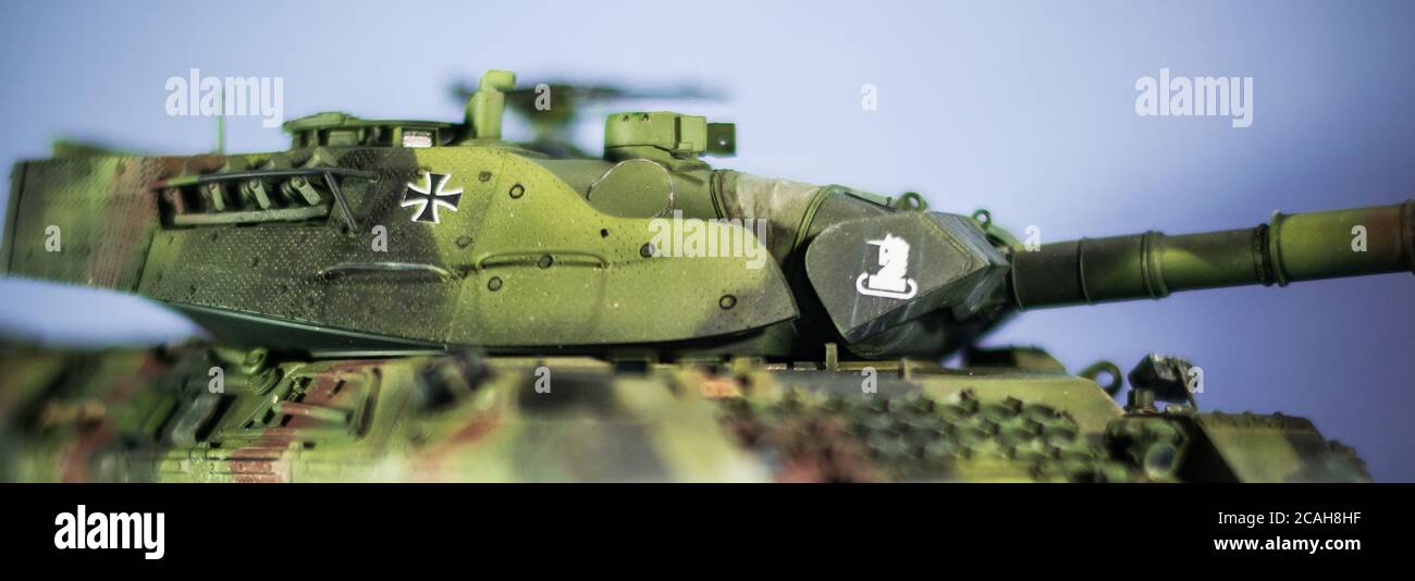 Model of Tiger tank from WWII. On an isolated background. Stock Photo