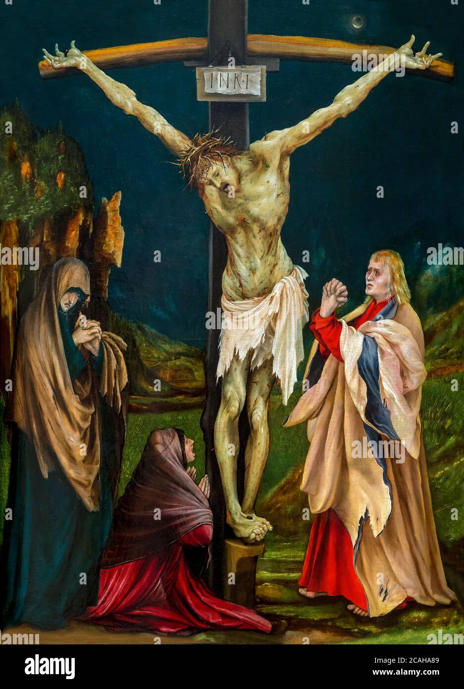The Small Crucifixion, Matthias Grunewald, circa 1510-1520, National Gallery of Art, Washington DC, USA, North America Stock Photo