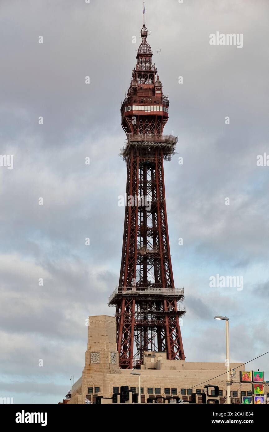 Blackpool Tower in Blackpool Seaside Town Stock Photo - Alamy