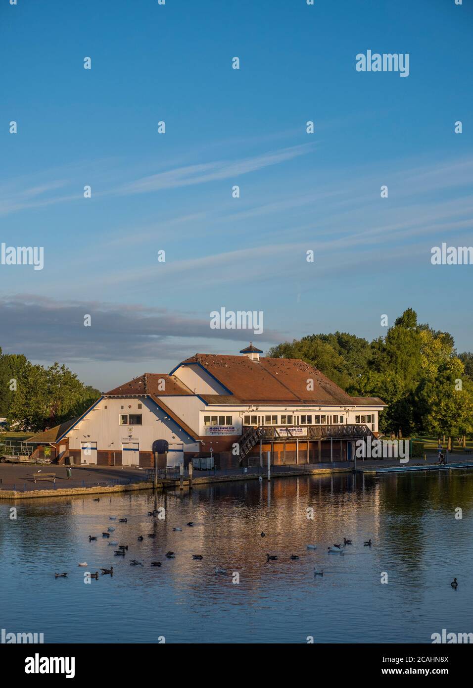 The Boat House, Reading Rowing Club, River Thames, Reading, Berkshire, England, UK, GB. Stock Photo