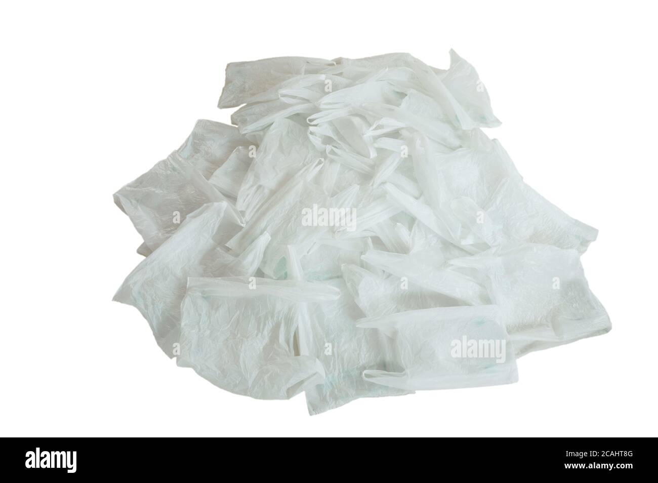 white plastic bag packing stacking on floor Stock Photo Alamy