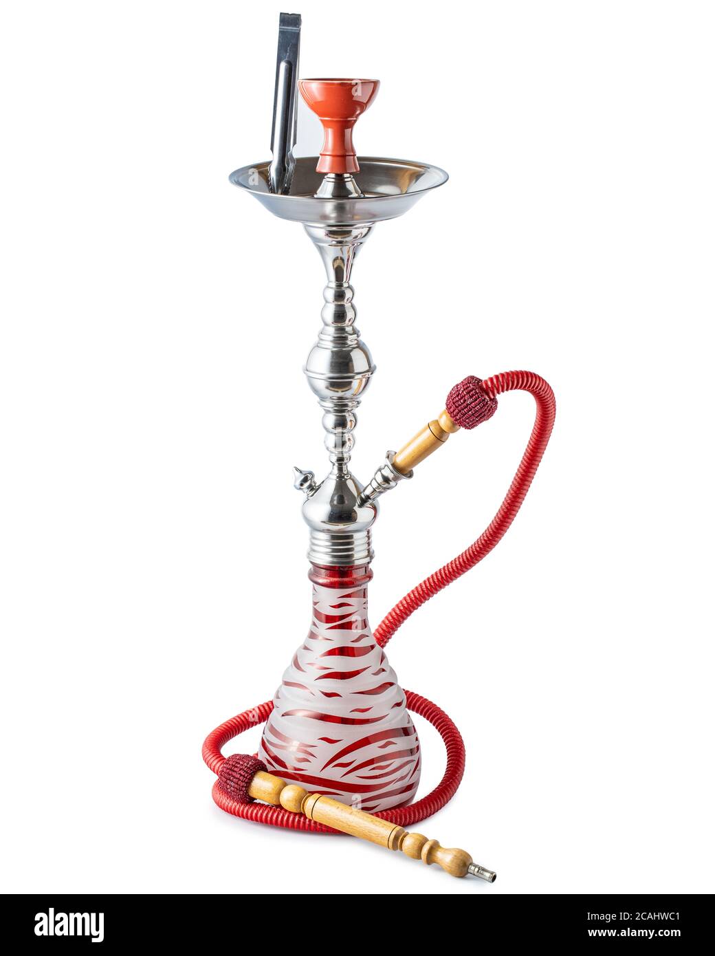 Isolated hookah or water pipe with hose Stock Photo Alamy
