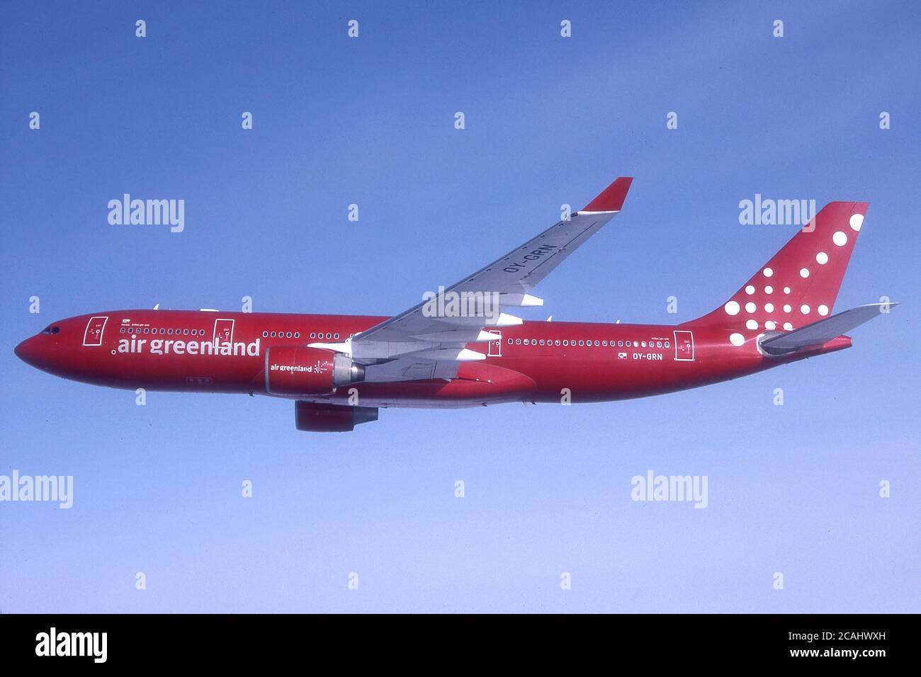 AIR GREENLAND AIRBUS A330-200 OY-GRN. Stock Photo