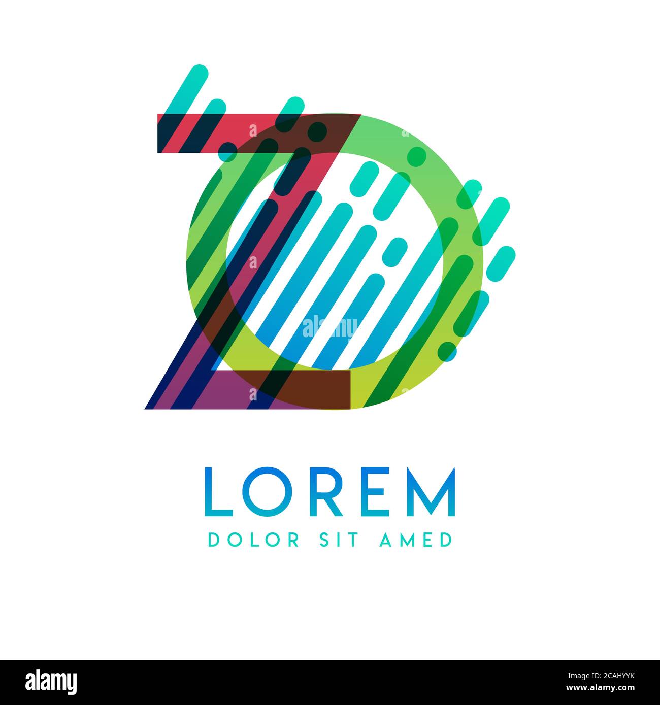 ZO logo with the theme of galaxy speed and style that is suitable for creative and business industries. OZ Letter Logo design for all webpage media an Stock Vector