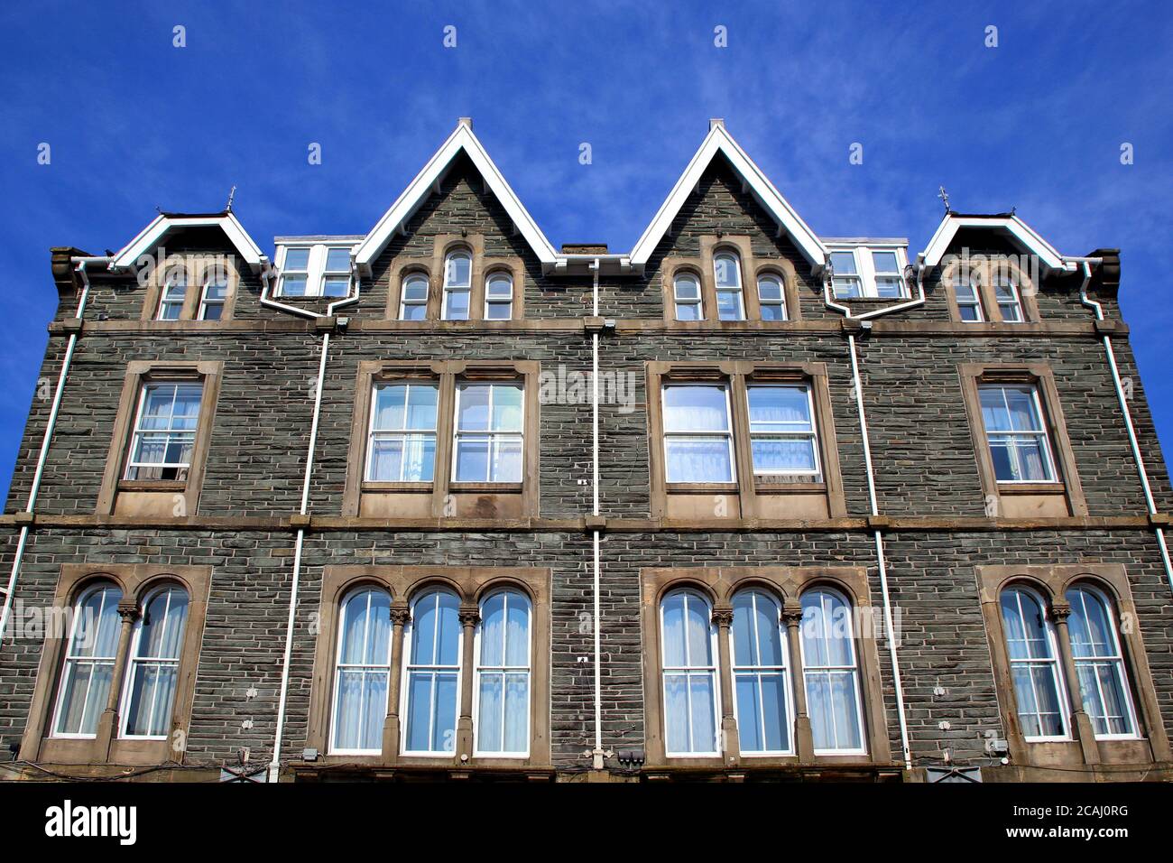 Imposing classic stone built building with Stock Photo - Alamy