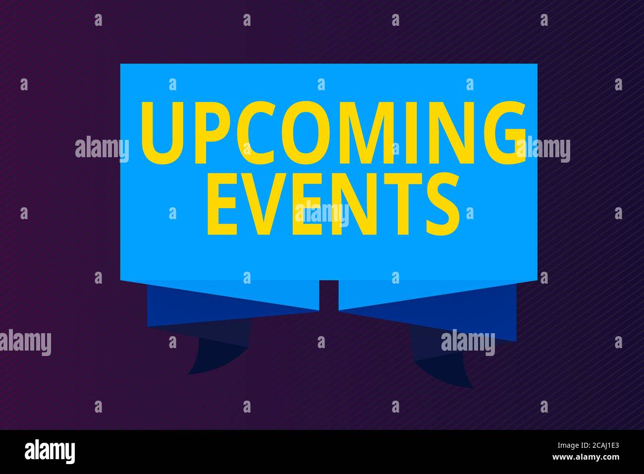 Word writing text Upcoming Events. Business photo showcasing the ...