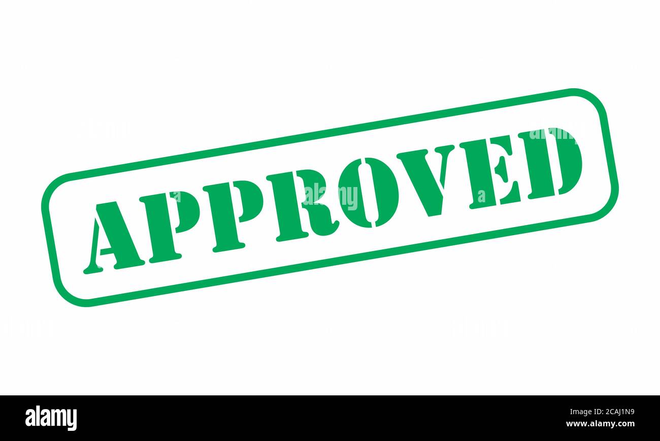 Green Approved Stamp Stock Vector Image & Art - Alamy
