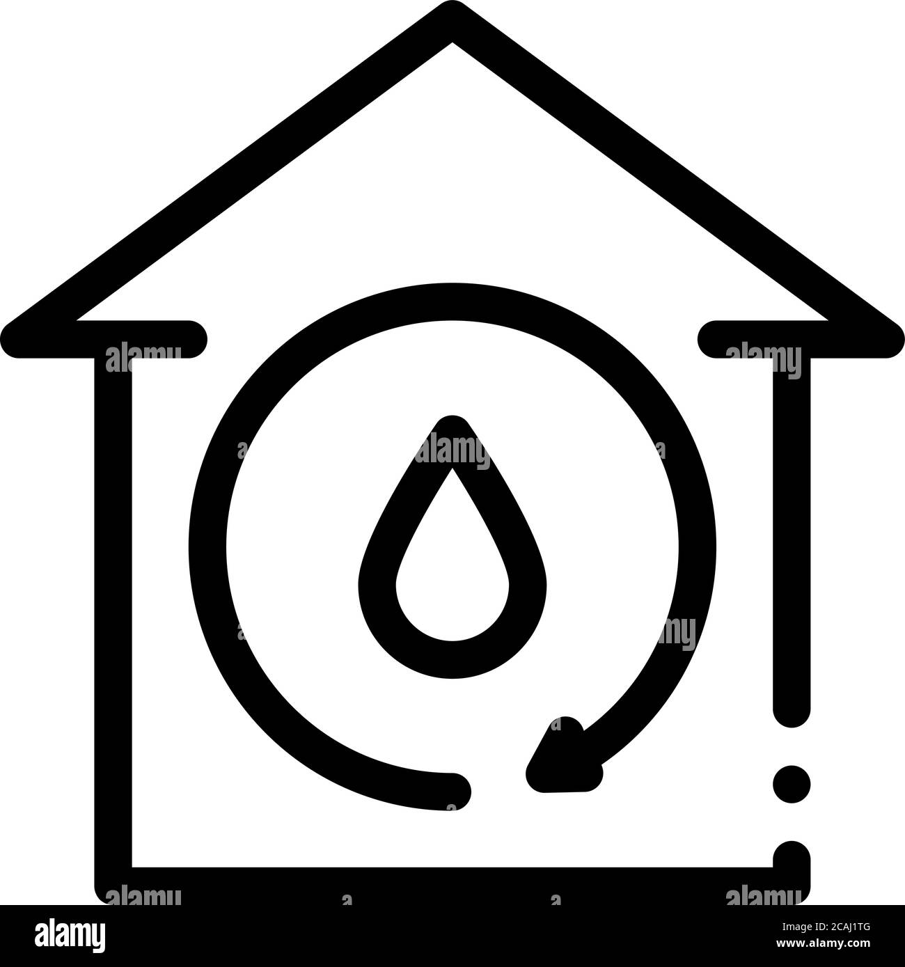 smart city drone delivery icon vector outline illustration Stock Vector ...