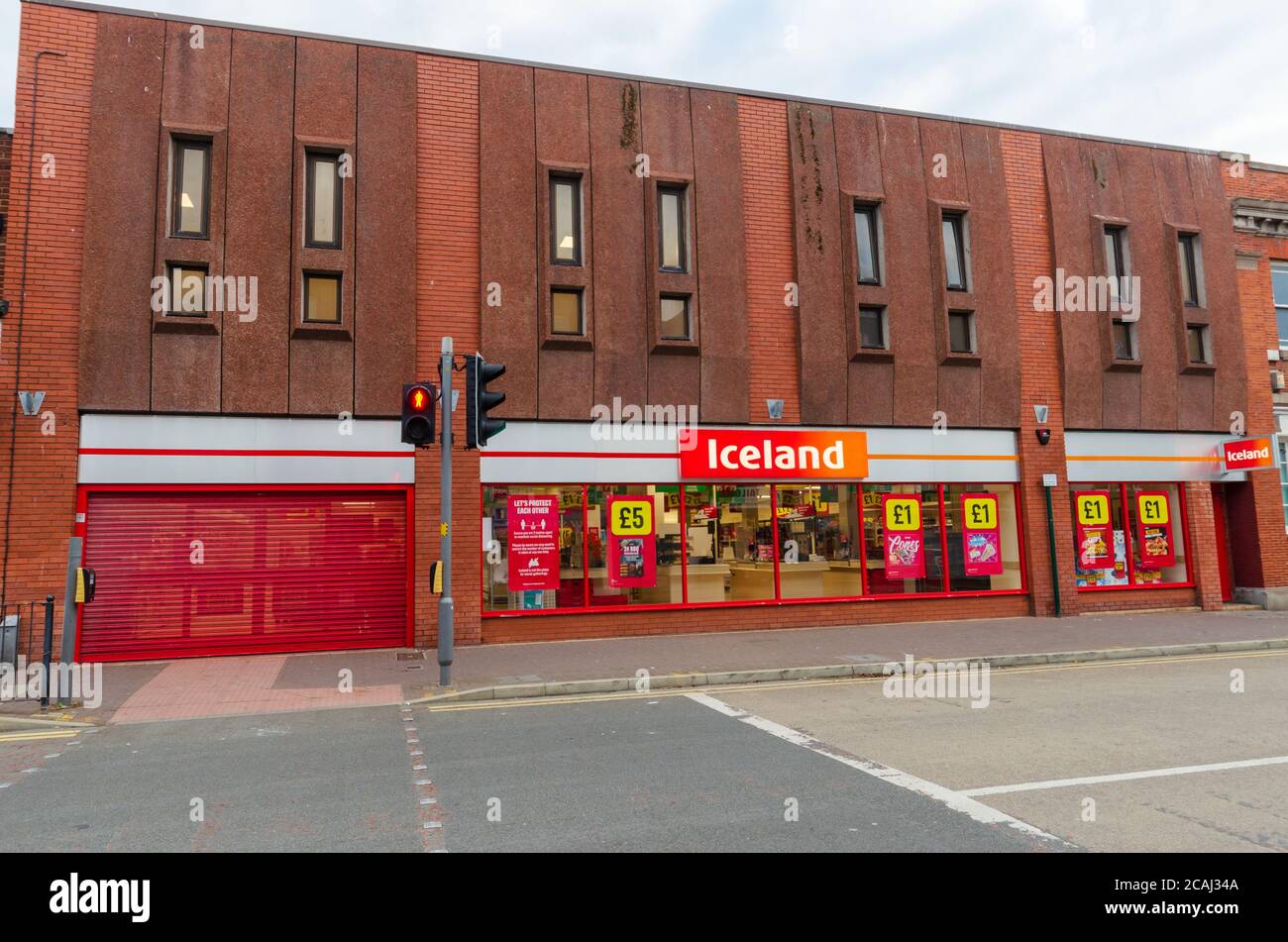 Prestatyn, UK Jul 06, 2020 A general view of the High Street at early
