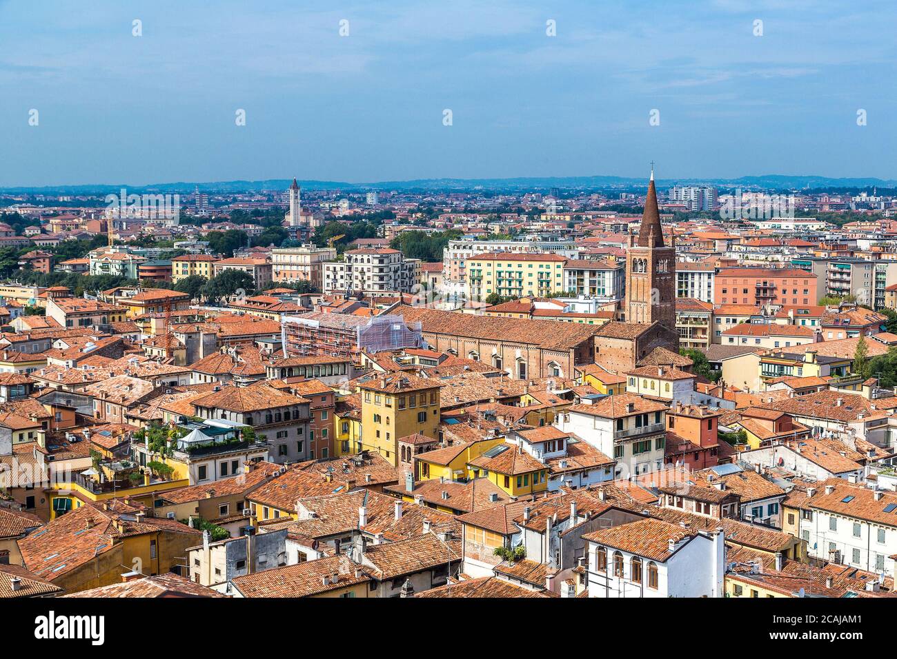 Aerial view of Verona in a summer day, Italy Stock Photo - Alamy