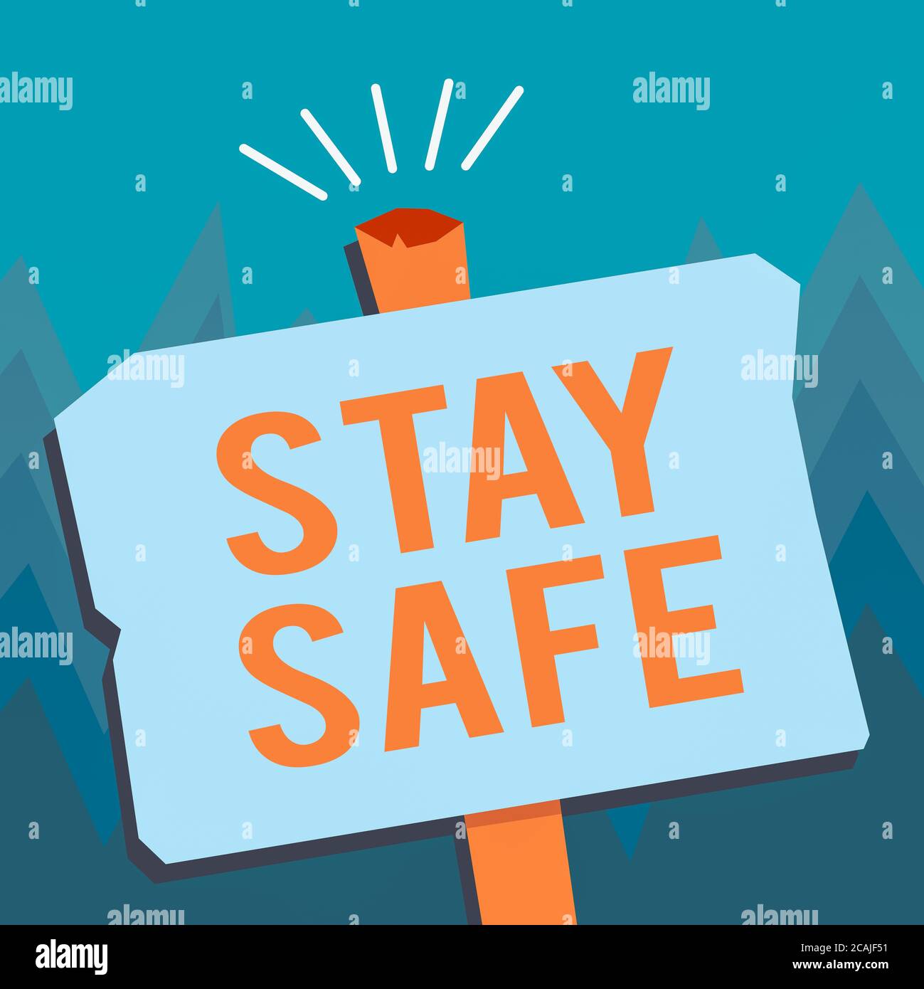 Conceptual Hand Writing Showing Stay Safe Concept Meaning Secure From Threat Of Danger Harm Or Place To Keep Articles Blank Old Weathered Signpost G Stock Photo Alamy