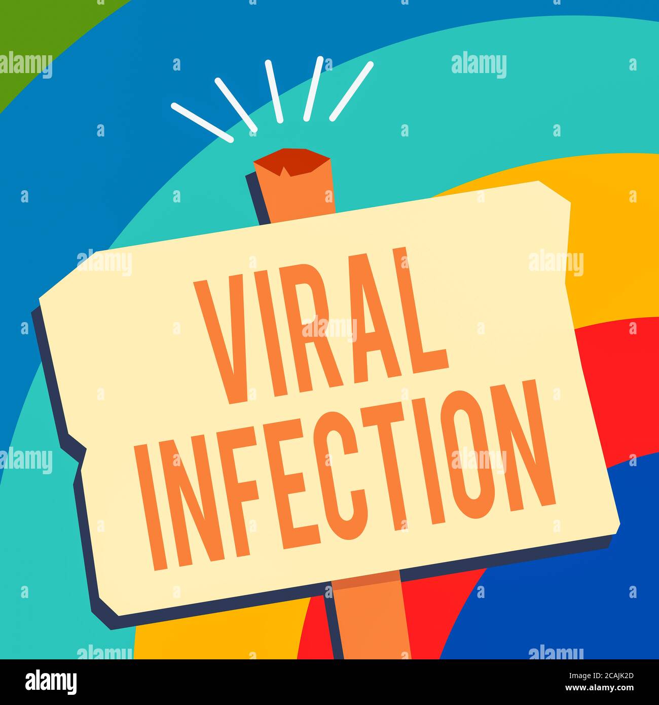 Text sign showing Viral Infection. Business photo showcasing Specific ...