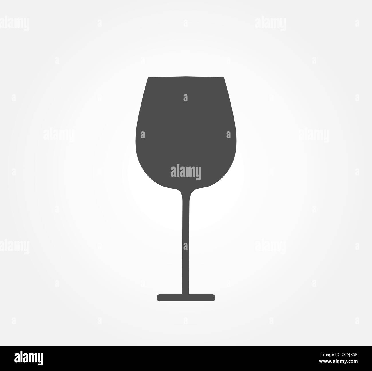 Glass of wine simple icon. Vector illustration Stock Vector Image & Art ...
