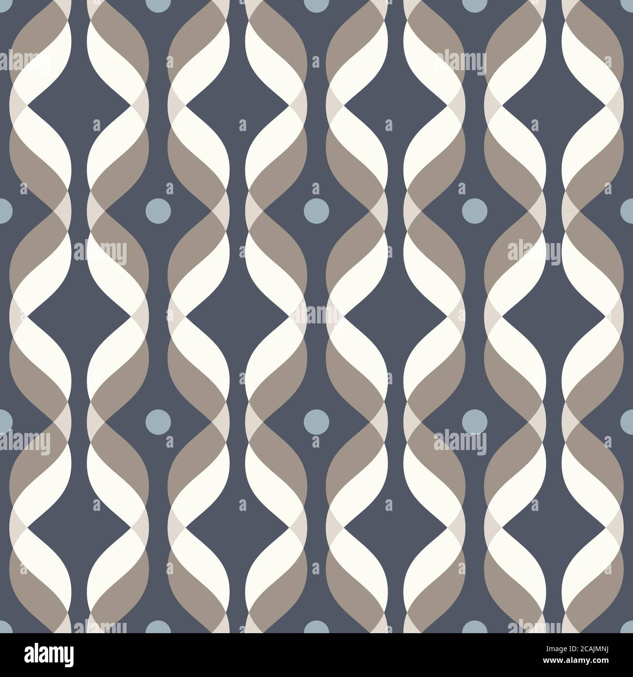 Ogee seamless vector curved pattern, abstract geometric background
