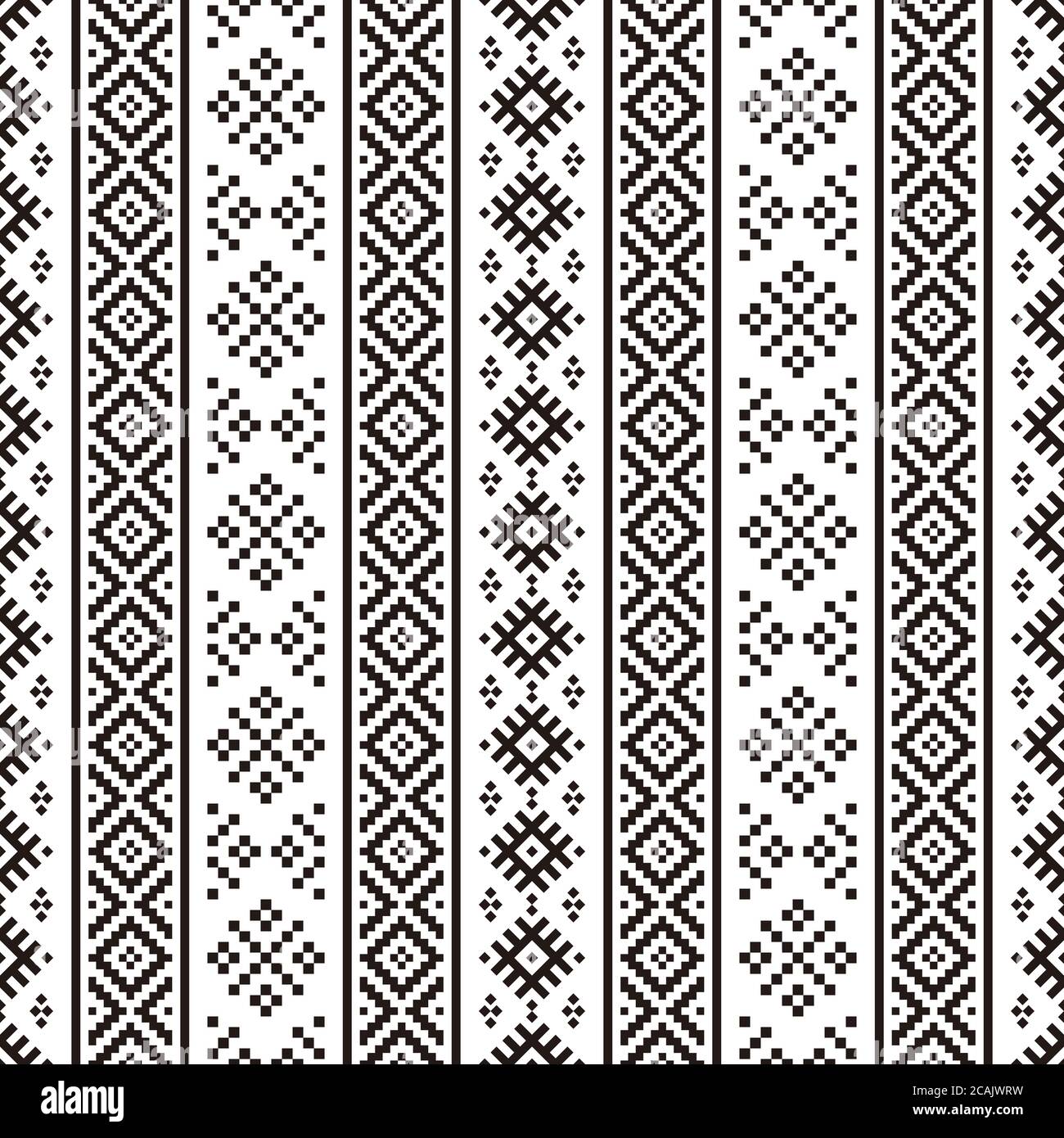 Tribal ethnic vector texture. Seamless striped pattern in Aztec style ...
