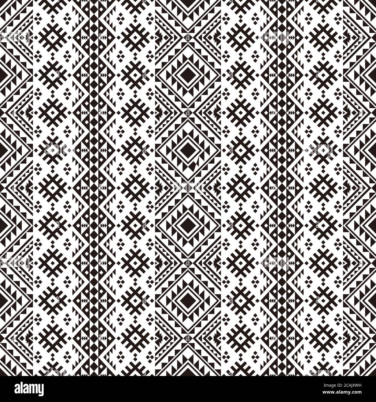 Seamless ethnic pattern texture design vector Stock Photo - Alamy