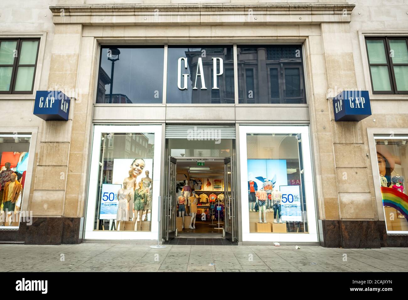 London- Gap store on Oxford Street, an American fashion brand Stock Photo -  Alamy