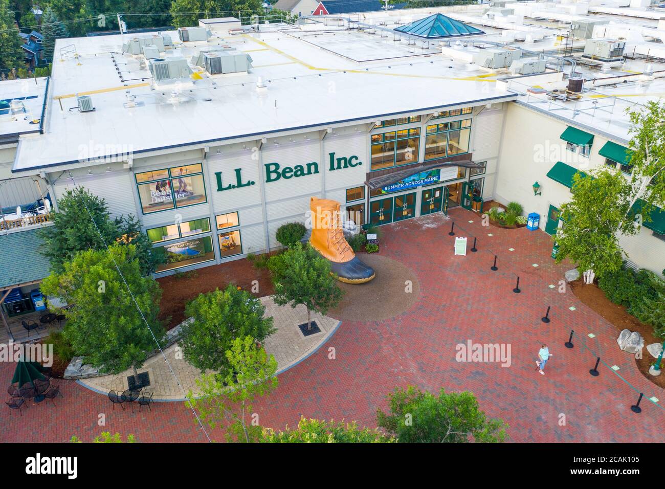 LL Bean Flagship Store, Freeport, Maine, USA Stock Photo