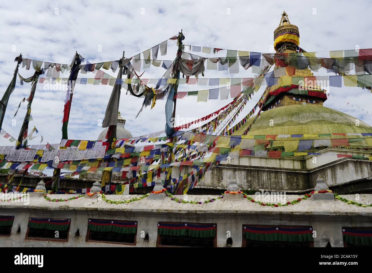 Stupa in Namo Buddha located in Nepal on a cloudy day Stock Photo Alamy