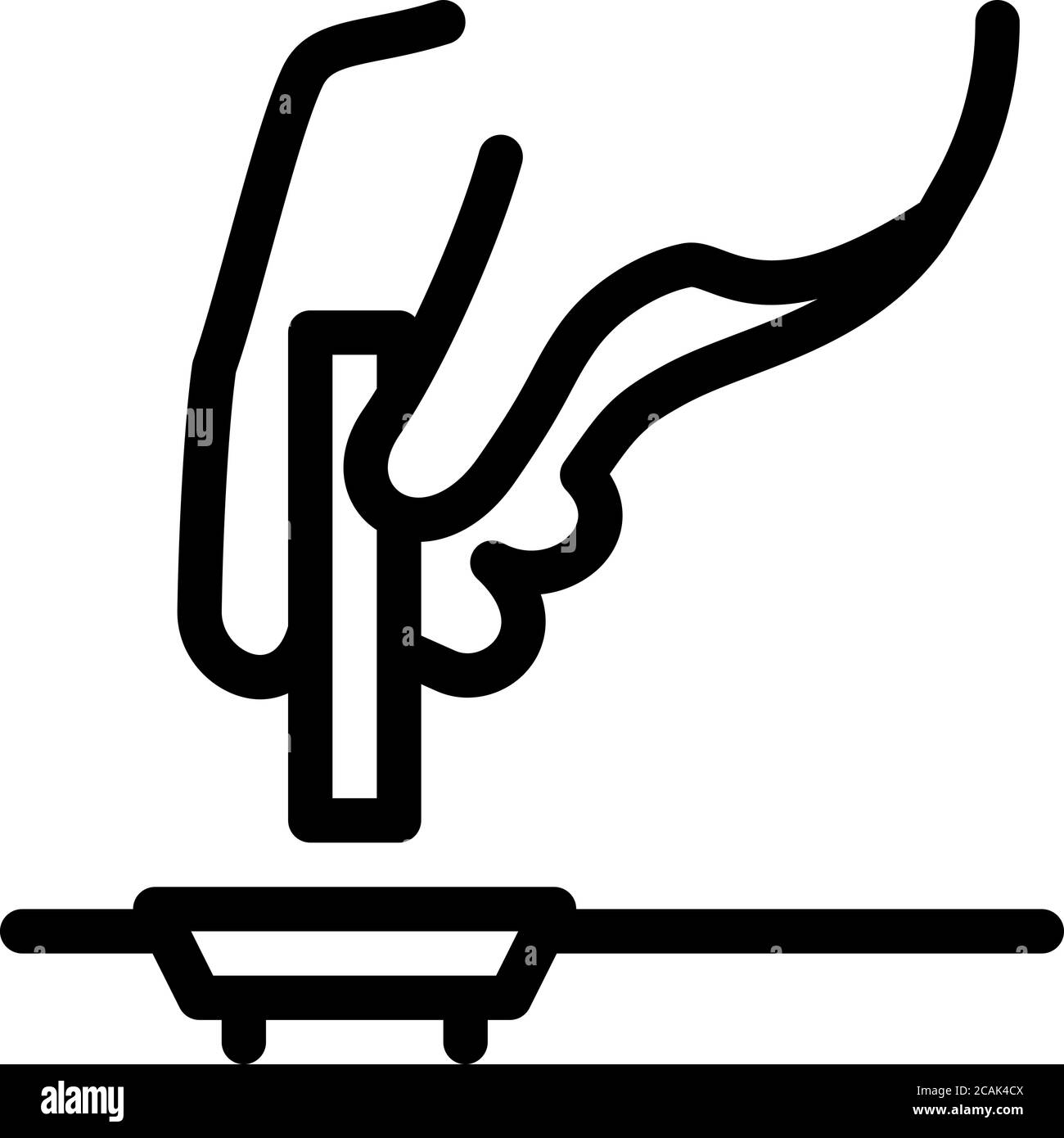 drain cleaning chemical agent icon vector outline illustration Stock