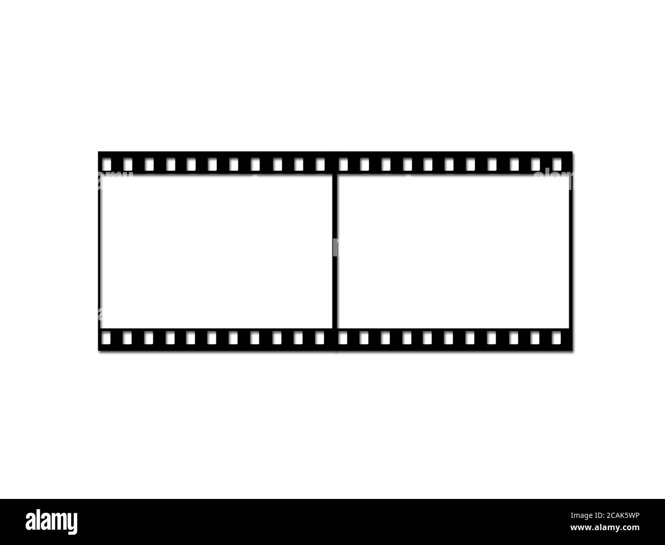Illustration of an analog camera film on a white background Stock Photo ...