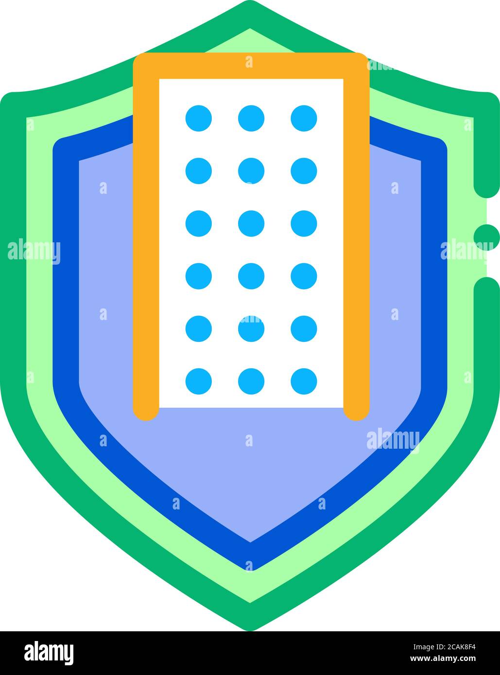smart house protection icon vector outline illustration Stock Vector ...
