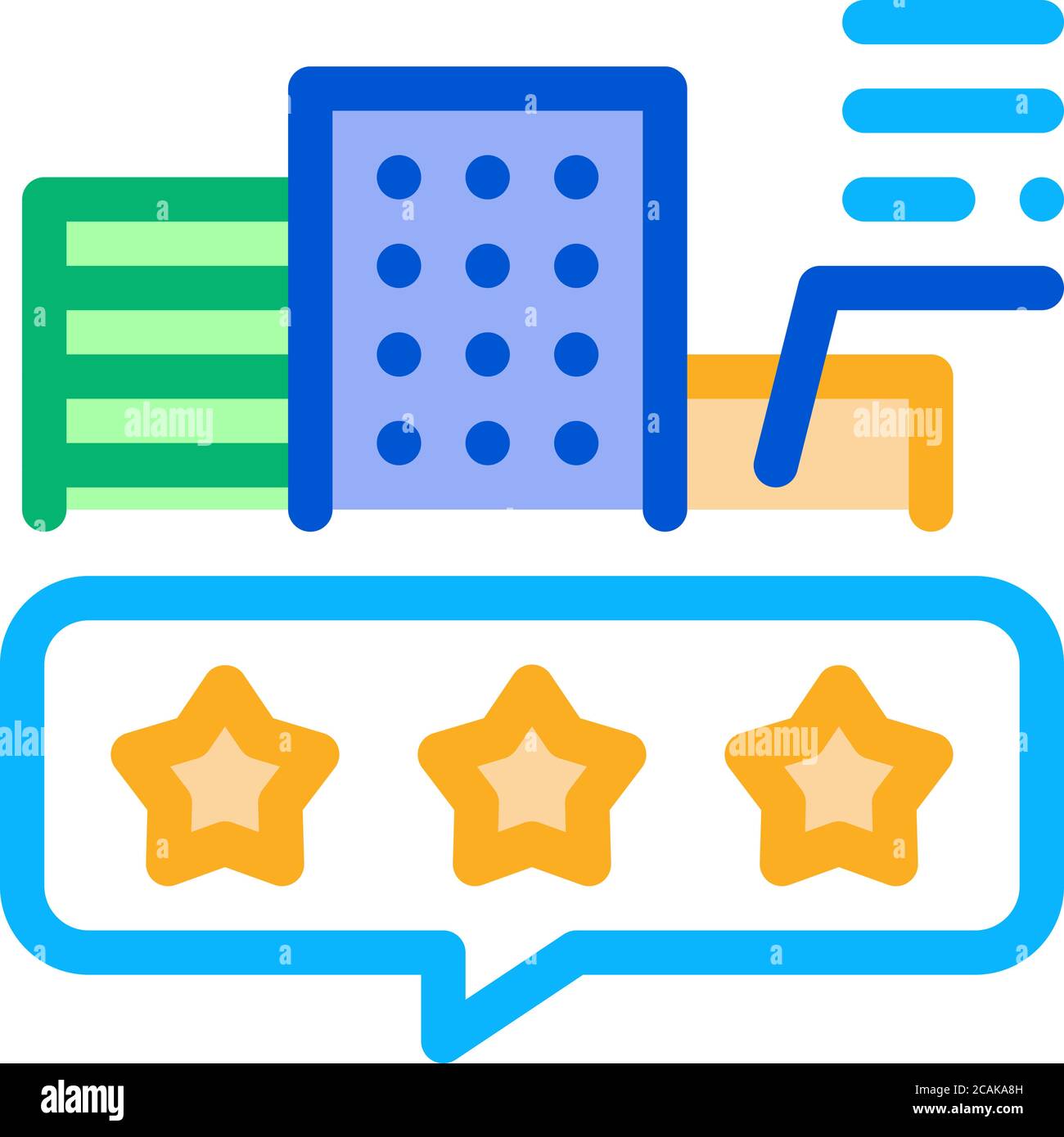 smart city review icon vector outline illustration Stock Vector Image ...
