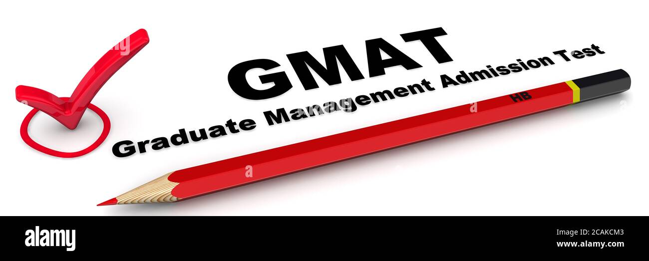 GMAT. The check mark GMAT - Graduate Management Admission Test with red ...
