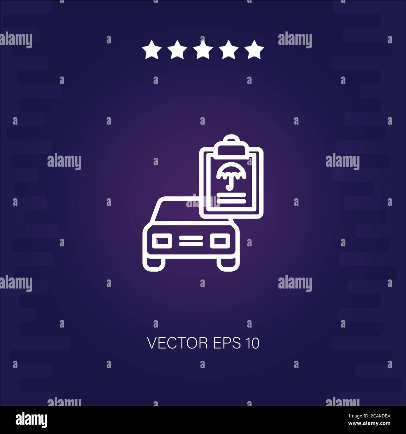 car insurance vector icon modern illustration Stock Vector Image & Art ...