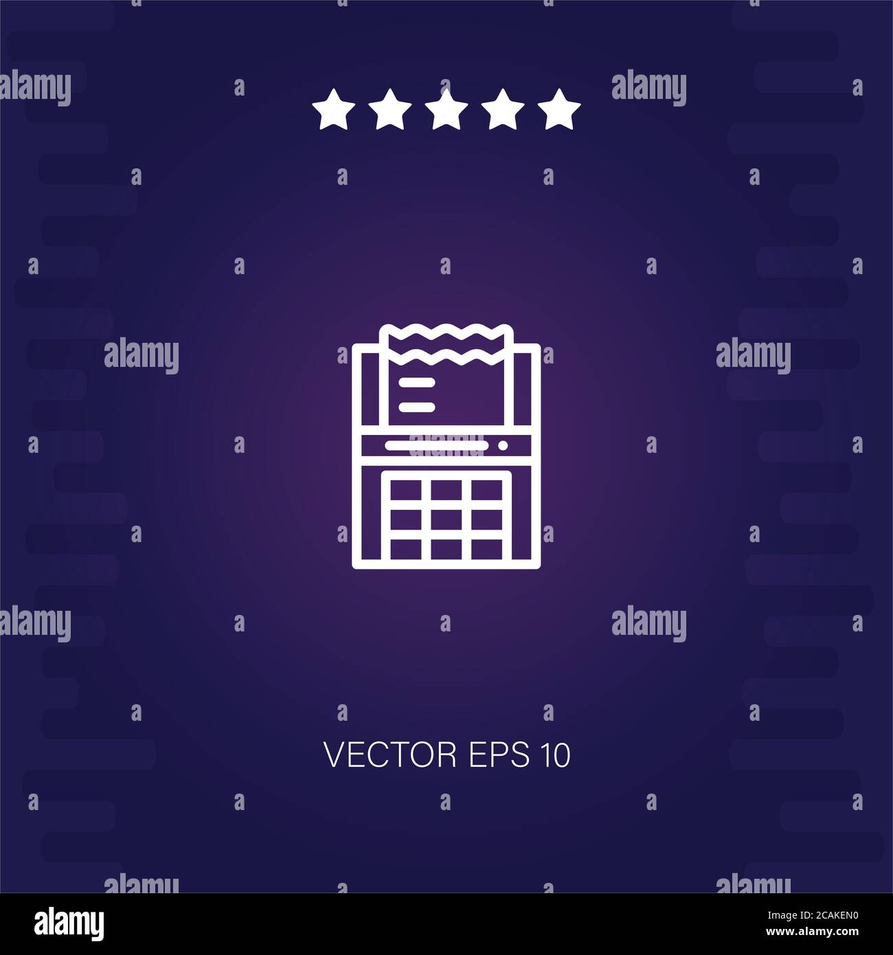 bill vector icon modern illustration Stock Vector