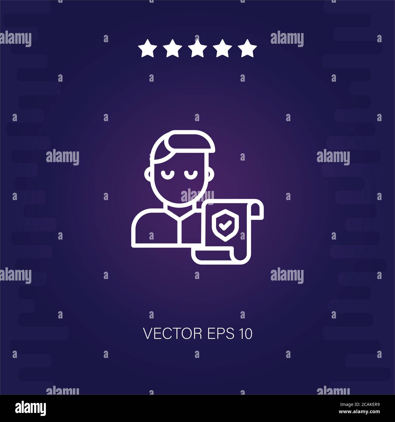 insurance vector icon modern illustration Stock Vector Image & Art - Alamy