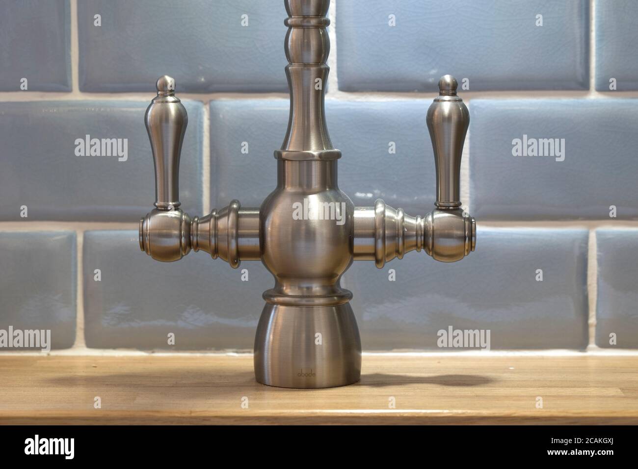 New chrome tap example Stock Photo Alamy