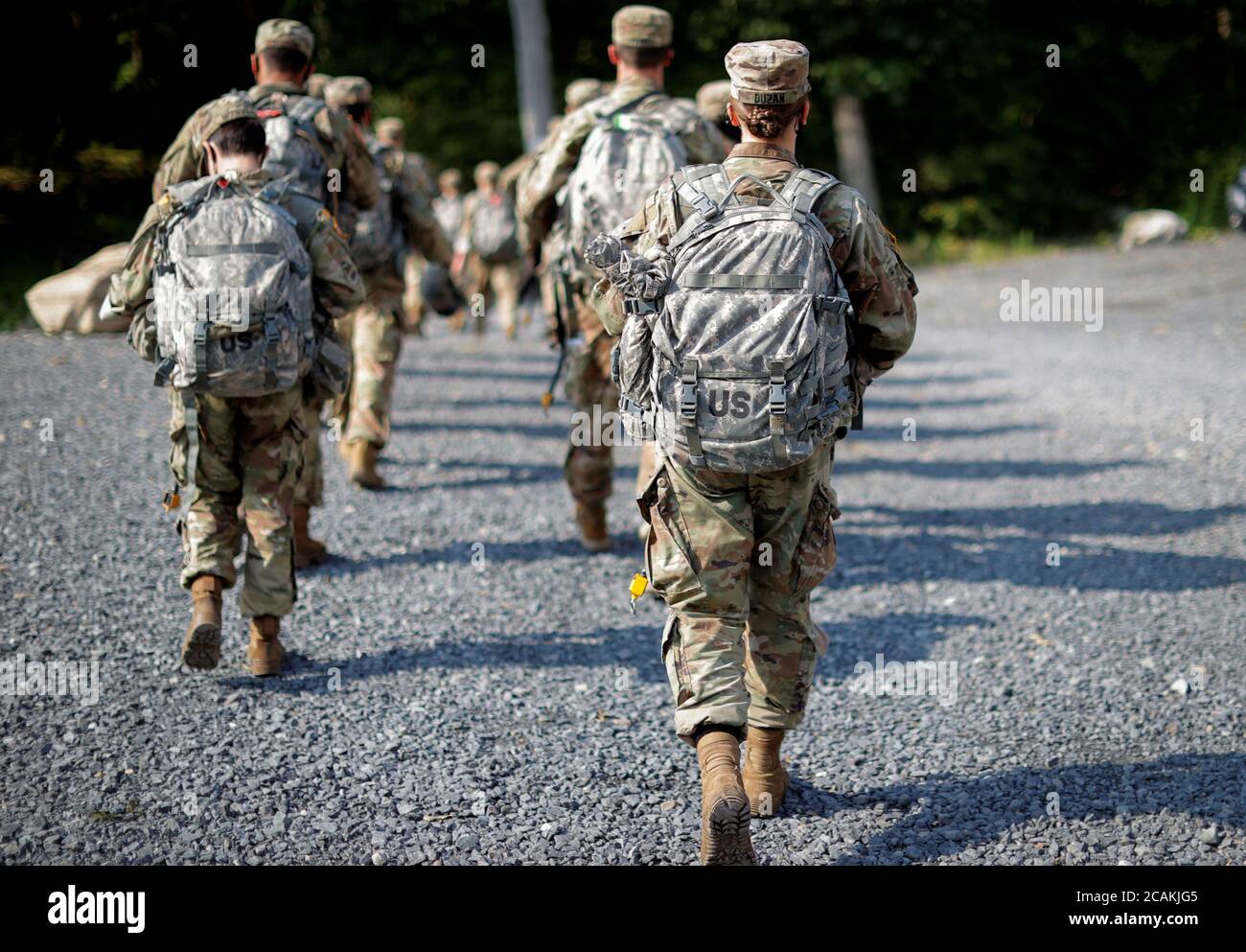 U S Military Academy Usma Cadets March In Formation During Tactical And Physical Training Activities As Part