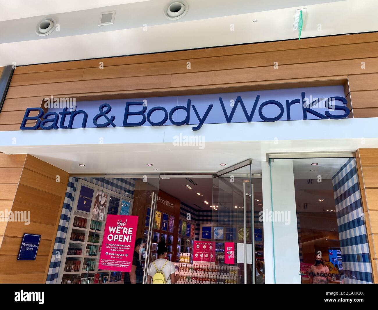 Orlando,FL/USA- 7/4/20: The exterior sign of a Bath & Body Works retail