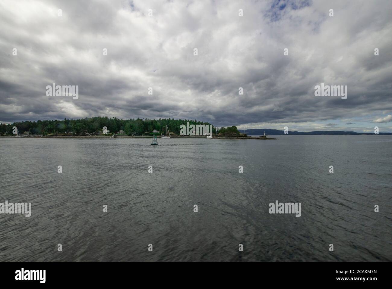 Cloudy sky, North Pender, British Columbia, Canada Stock Photo
