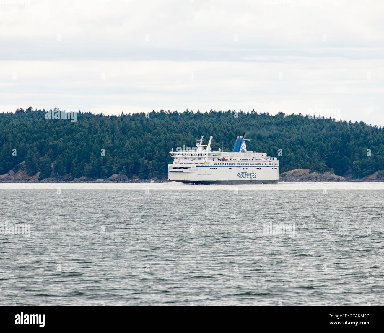 BC Ferries in the southern Gulf Islands, British Columbia, Canada Stock Photo