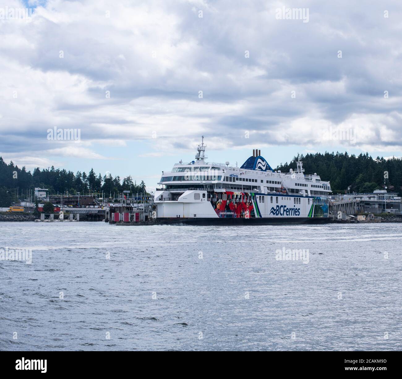 BC Ferries at docked at Otter Bay, North Pender Island, British Columbia, Canada Stock Photo