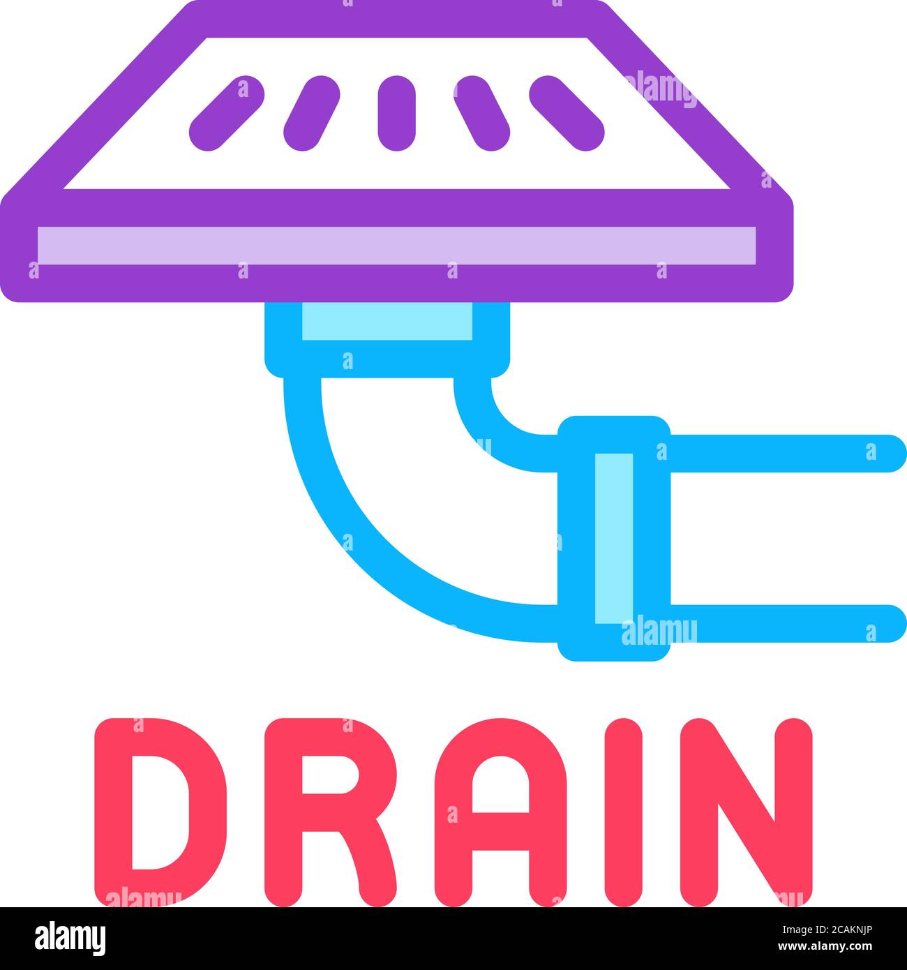 Water grate drain Stock Vector Images - Alamy