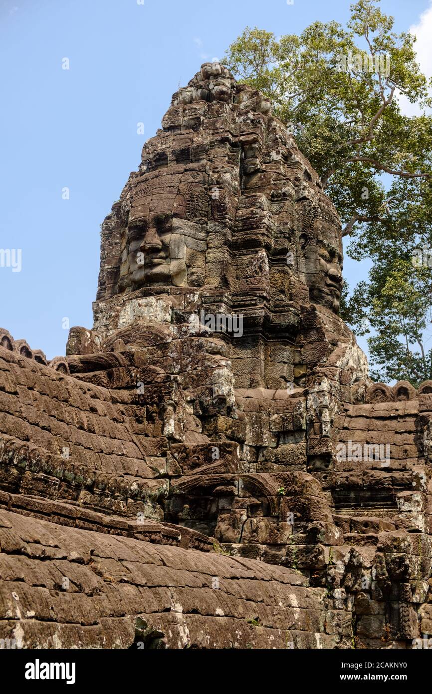 The Bayon Temple Angkor Thom Siem Reap Cambodia Stock Photo Alamy