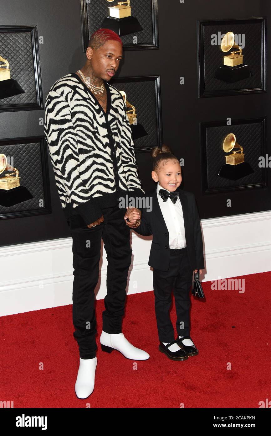 LOS ANGELES JAN 26 YG, Harmony Jackson at the 2020 Grammy Awards