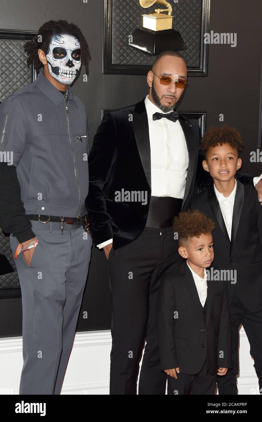 LOS ANGELES JAN 26 Prince Nasir Dean, Swizz Beatz, Genesis Ali Dean