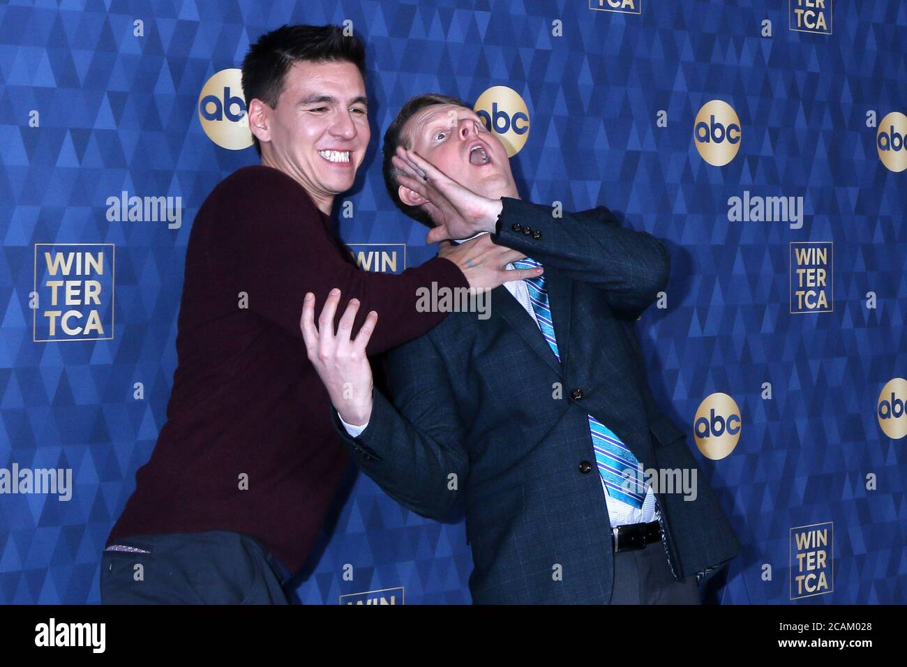 LOS ANGELES JAN 8 James Holzhauer, Ken Jennings at the ABC Winter TCA Party Arrivals at the