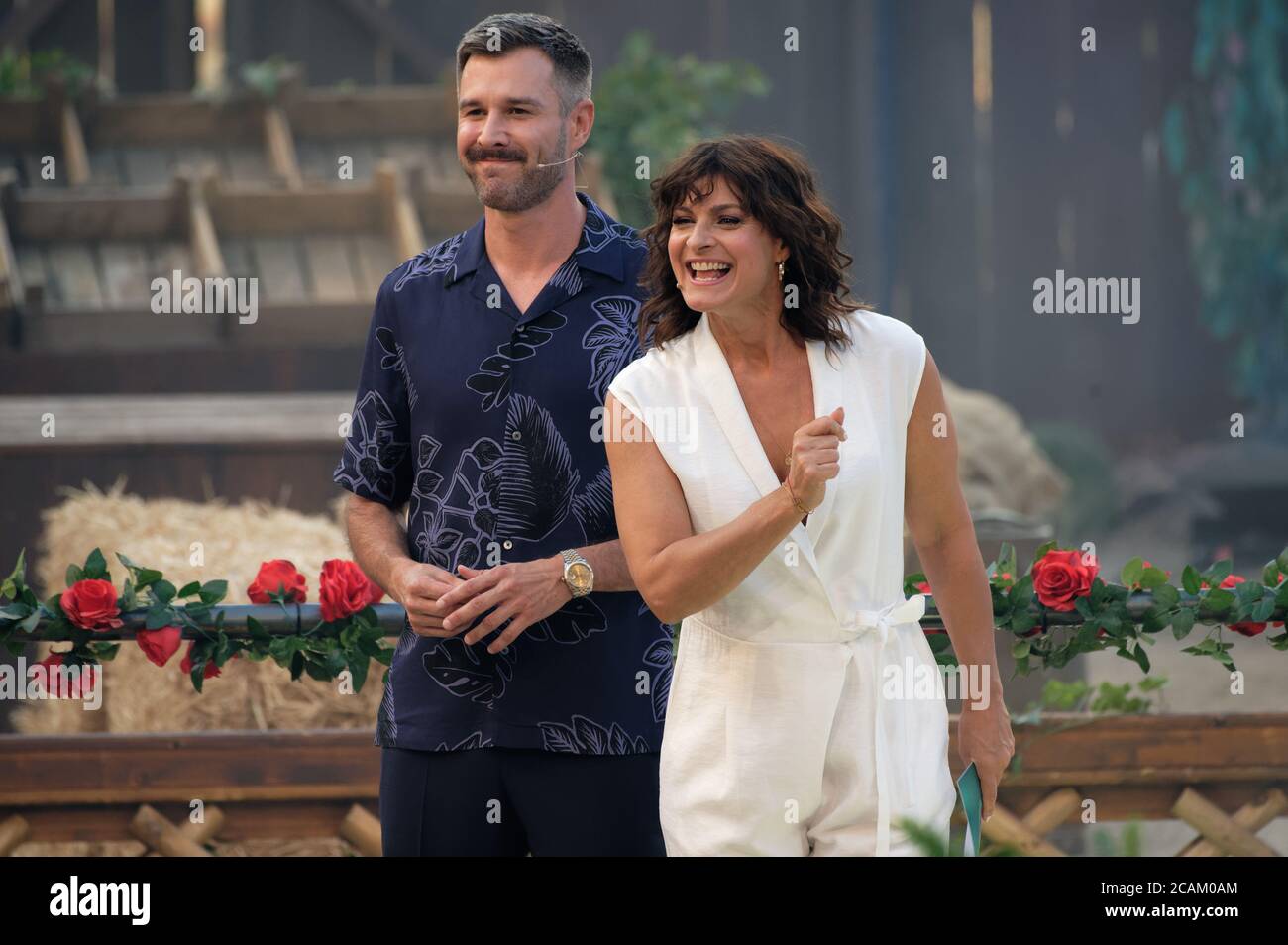 Cologne Germany 07th Aug 2020 Presenters Jochen Schropp And Marlene Lufen Are In The Studio For The Sat1 Show Promi Big Brother 2020 Credit Henning Kaiser Dpa Alamy Live News Stock Photo Alamy